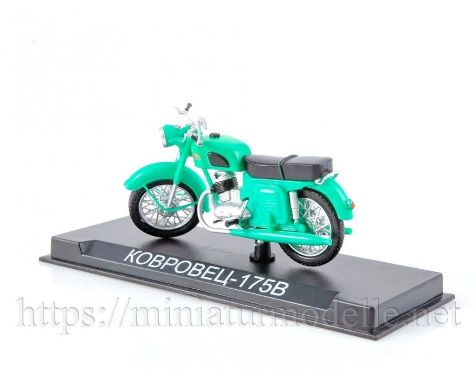 1:24 K 175 V Kovrovets motocikls ar žurnālu #68, NM68, Modimio Collections by https://miniaturmodelle.net