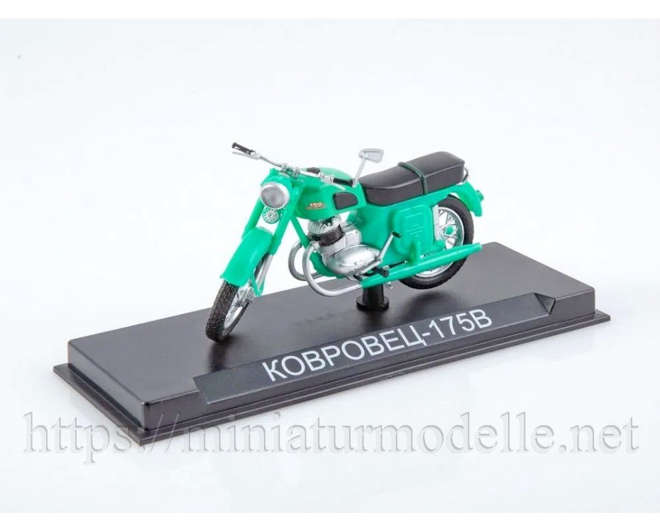 1:24 K 175 V Kovrovets motocikls ar žurnālu #68, NM68, Modimio Collections by https://miniaturmodelle.net