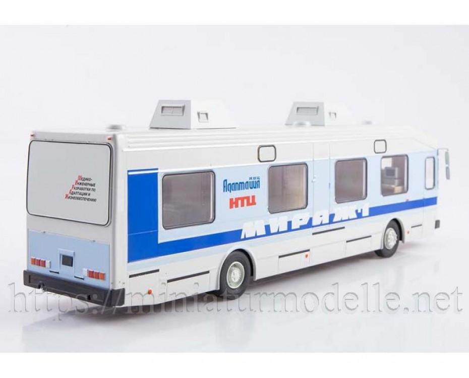 1:43 LIAZ 5919 Mobile medical and diagnostic center Mirage 1 with magazine #10, special issue,  Modimio Collections by www.miniaturmodelle.net