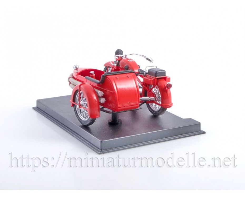 1:24 L 600 Leningrad fire motorrad with sidecar and magazine #3, special issue,  Modimio Collections by www.miniaturmodelle.net