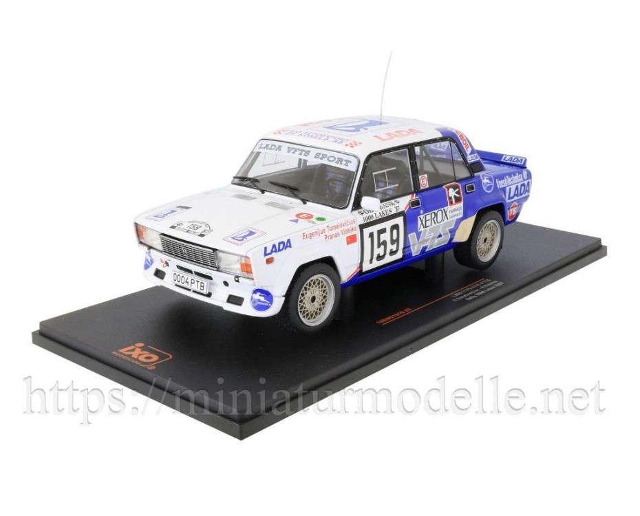 1:18 Lada 2105 VFTS #159 1000 Lakes Rally Finland 1987 E. Tumalevicius / P. Videlka, 18RMC181B.22, IXO Models by https://miniaturmodelle.net