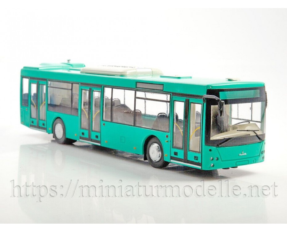 1:43 MAZ 203 Low-floor city bus with magazine #42,  Modimio Collections by www.miniaturmodelle.net