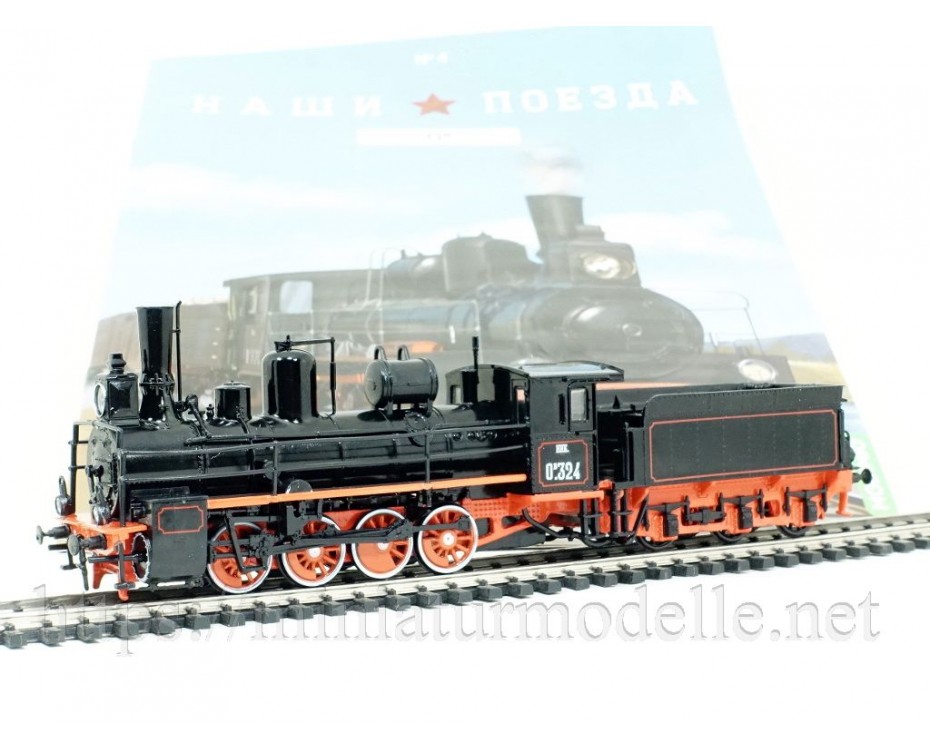 1:87 H0 Ov steam locomotive with magazine #4,  Modimio Collections by www.miniaturmodelle.net