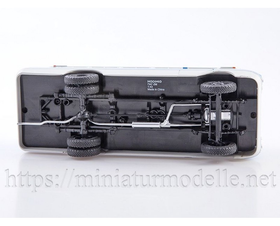 1:43 PAG 2M autobuss ar žurnālu #57, NA057, Modimio Collections by https://miniaturmodelle.net