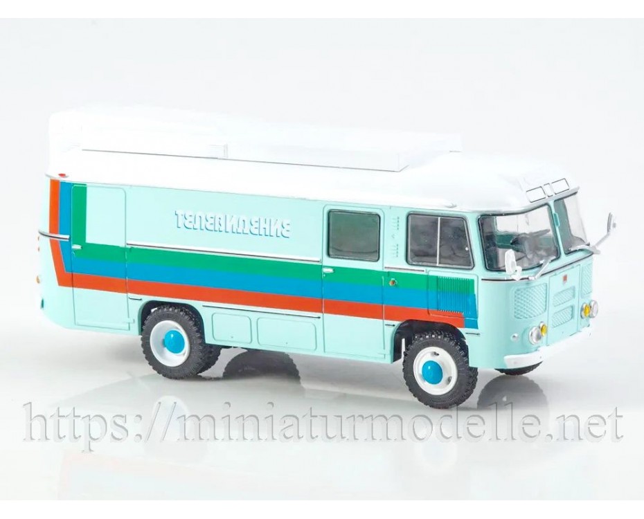 1:43 PAZ 3916 mobilais vido ierakstīšanas centrs PVS-4 ar žurnālu #16, specizlaidums, SNA16, Modimio Collections by https://miniaturmodelle.net