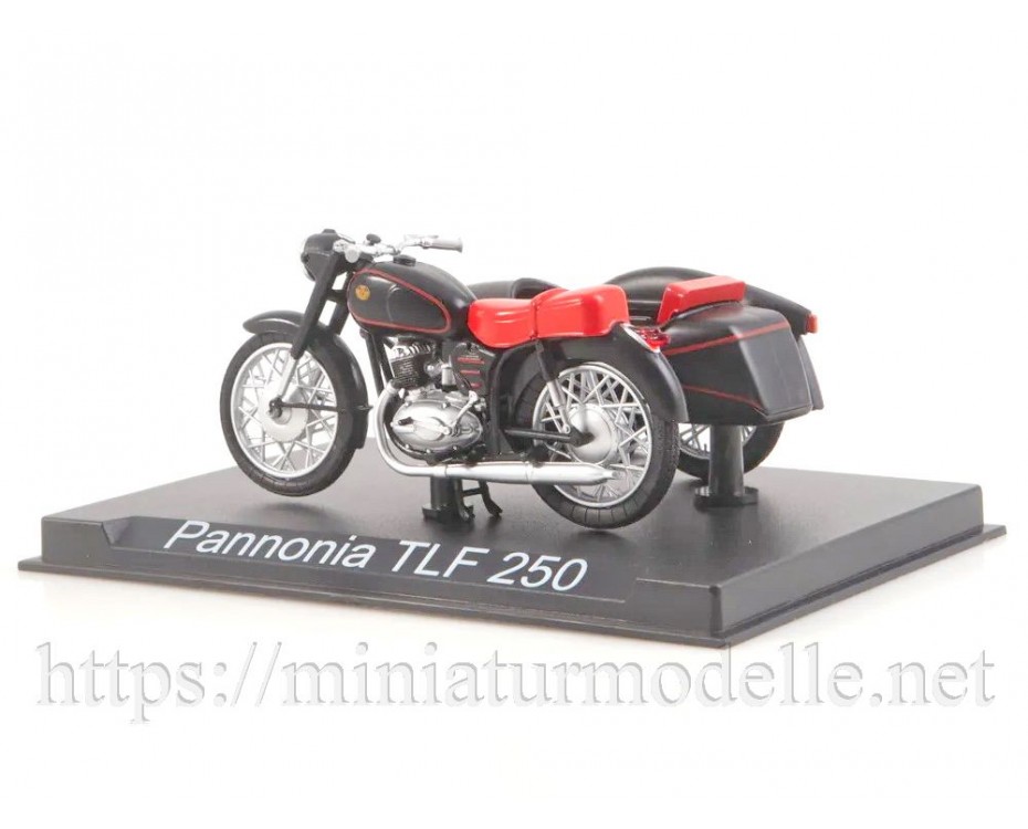 1:24 Pannonia TLF 250 мотоцикл с коляской и журналом №81, NM81, Modimio Collections by https://miniaturmodelle.net