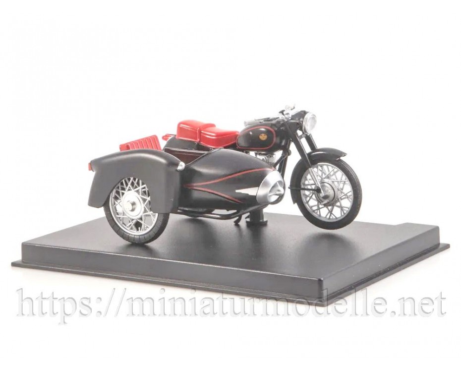 1:24 Pannonia TLF 250 мотоцикл с коляской и журналом №81, NM81, Modimio Collections by https://miniaturmodelle.net