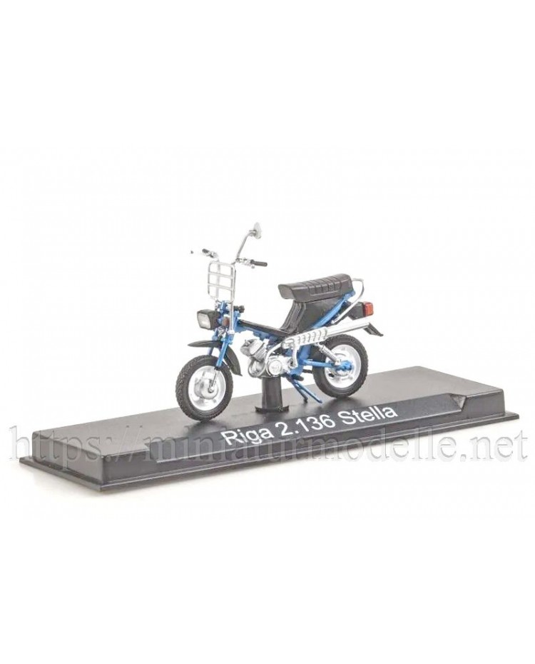 1:24 RMZ Riga 2.136 Stella Moped mit Zeitschrift #84