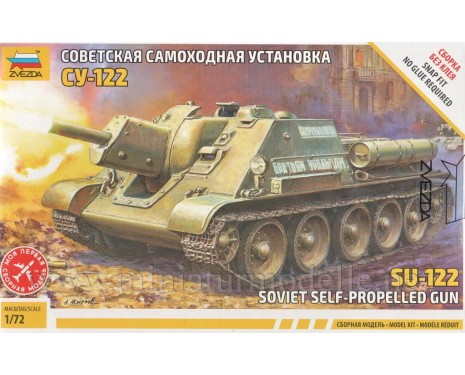 1:72 SU 122 Soviet self-propelled gun, kit