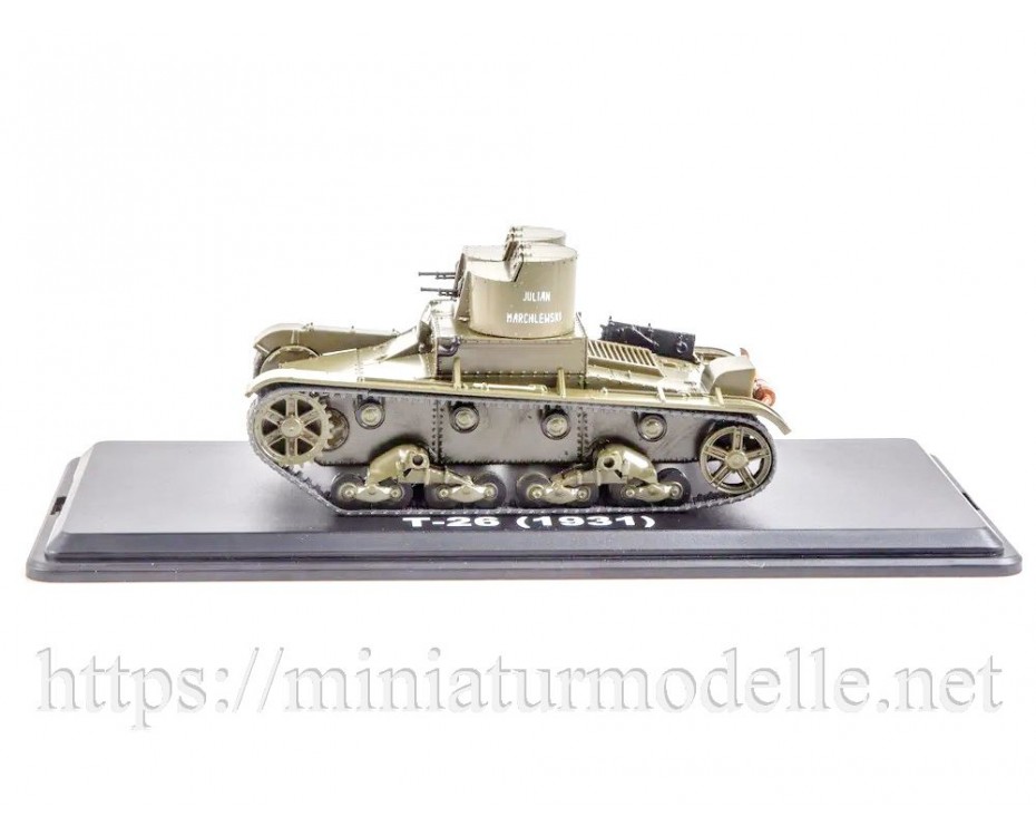 1:43 T-26 (1931) leichter Panzer mit Zeitschrift #12, BO12, Modimio Collections by https://miniaturmodelle.net