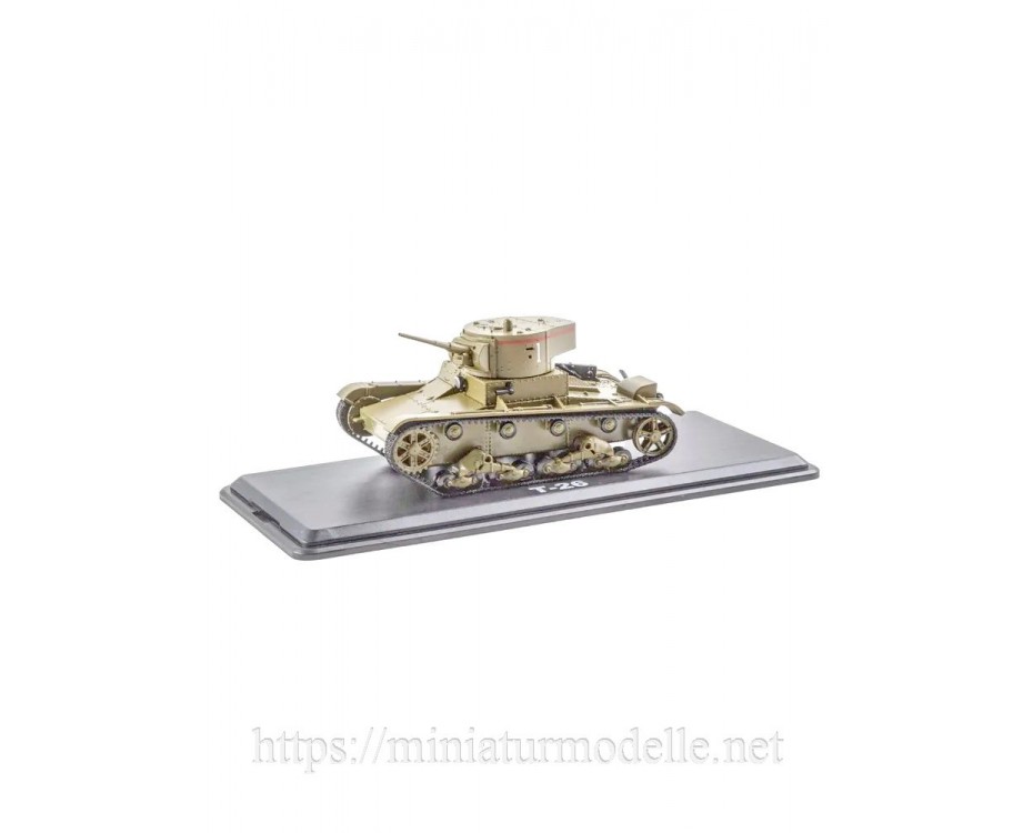 1:43 T 26 (1933) sowjetischer Panzer mit Zeitschrift #4, BO04, Modimio Collections by https://miniaturmodelle.net