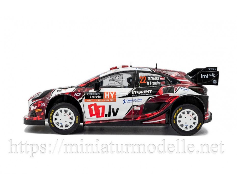 1:18 FORD PUMA RALLY1 HYBRID – TET RALLY LATVIA – 2024 – #22 M.SESKS / R.FRANCIS, S1809507, Solido by https://miniaturmodelle.net