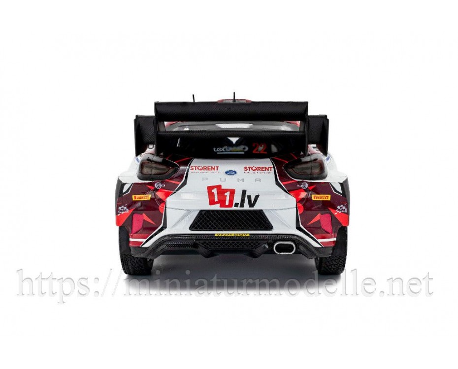 1:18 FORD PUMA RALLY1 HYBRID – TET RALLY LATVIA – 2024 – #22 M.SESKS / R.FRANCIS, S1809507, Solido by https://miniaturmodelle.net