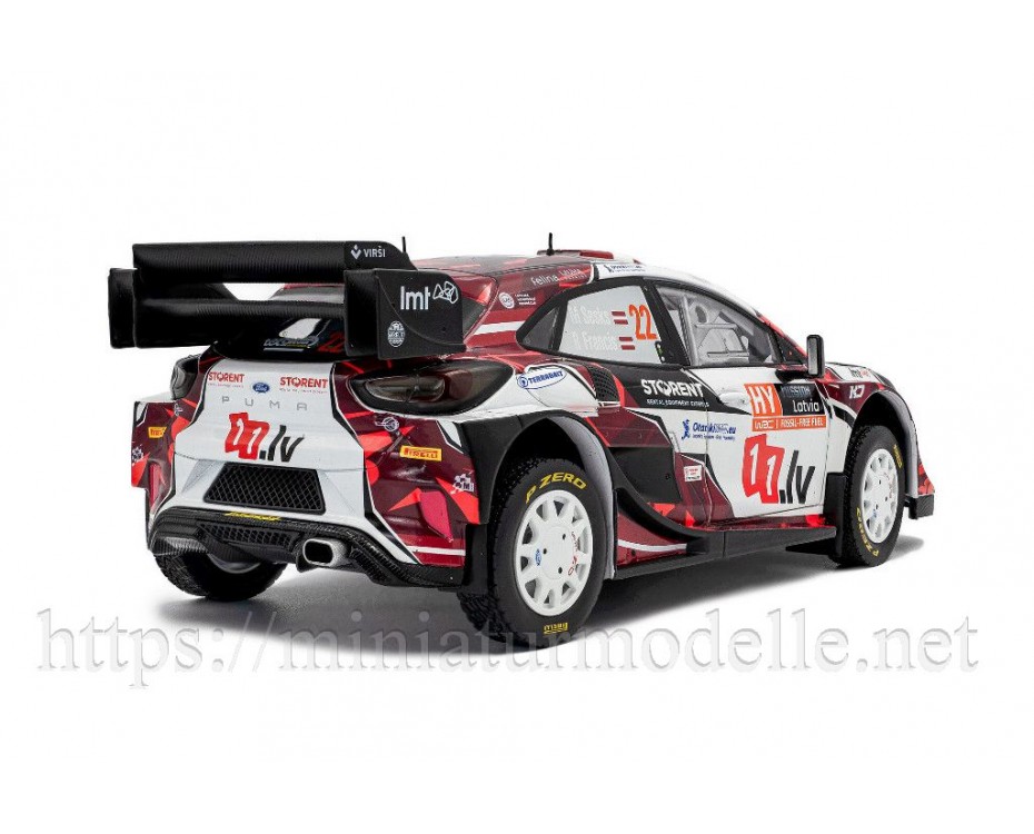 1:18 FORD PUMA RALLY1 HYBRID – TET RALLY LATVIA – 2024 – #22 M.SESKS / R.FRANCIS, S1809507, Solido by https://miniaturmodelle.net