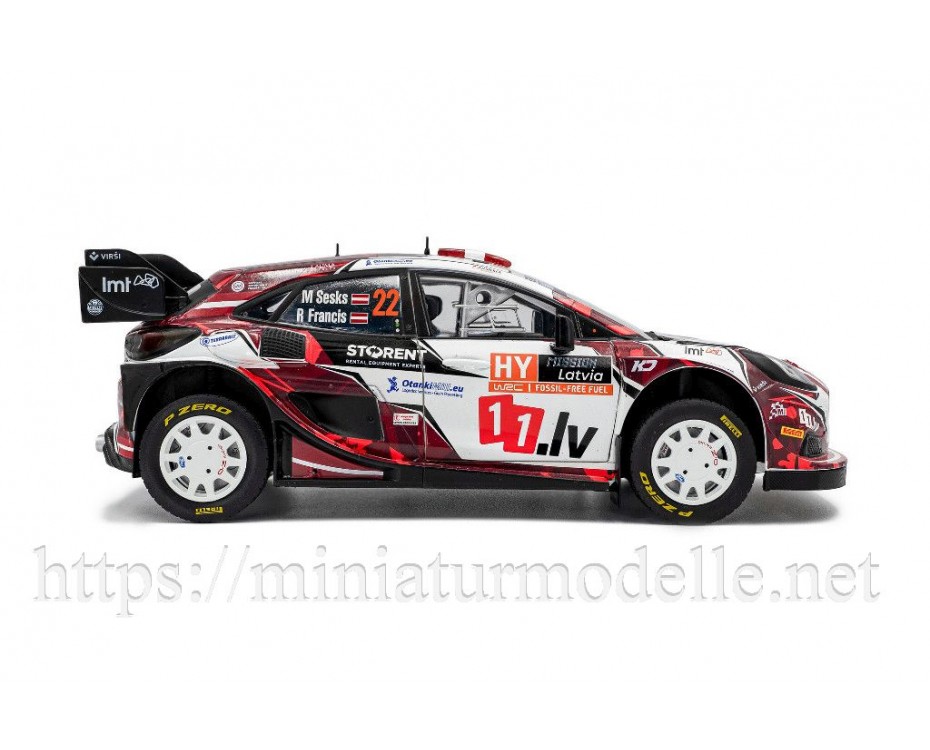 1:18 FORD PUMA RALLY1 HYBRID – TET RALLY LATVIA – 2024 – #22 M.SESKS / R.FRANCIS, S1809507, Solido by https://miniaturmodelle.net
