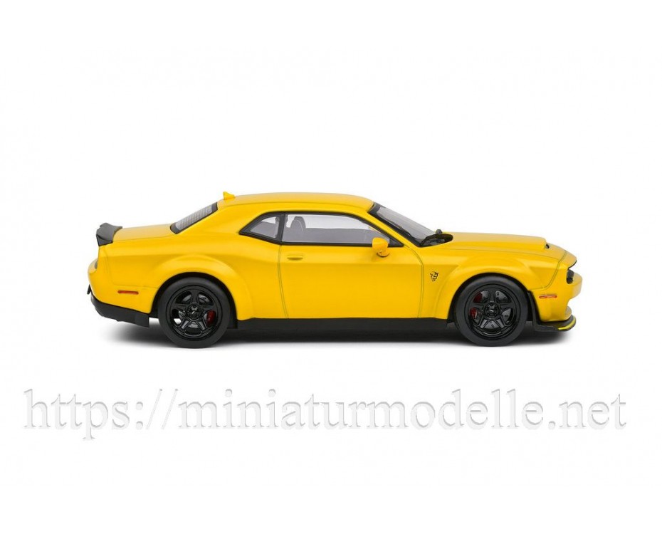 1:43 Dodge Challenger SRT Demon V8 6.2L, 2018, yellow, S4310308, Solido by https://miniaturmodelle.net
