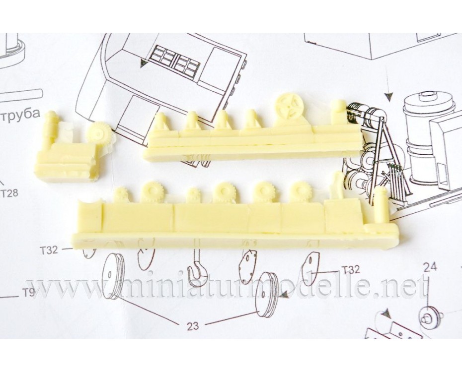 1:87 H0 Railway crane PK 6, small batches model, T87002, Z&Z Exclusive Modell by https://miniaturmodelle.net