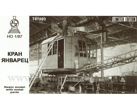 1:87 H0 Railway crane Yanvarec, small batches model