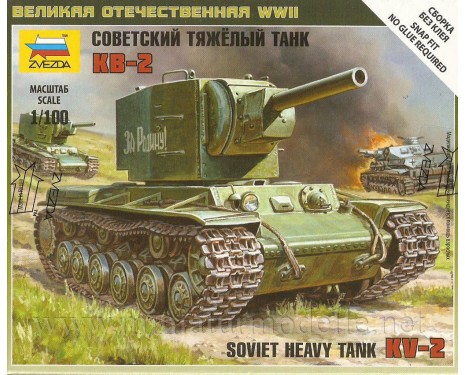 1:100 KV 2 soviet heavy tank