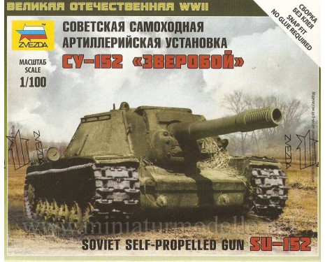 1:100 SU 152 soviet self-propelled gun