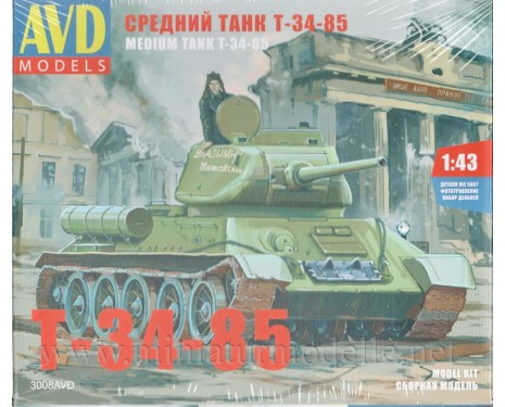 1:43 T 34-85 Tank, kit