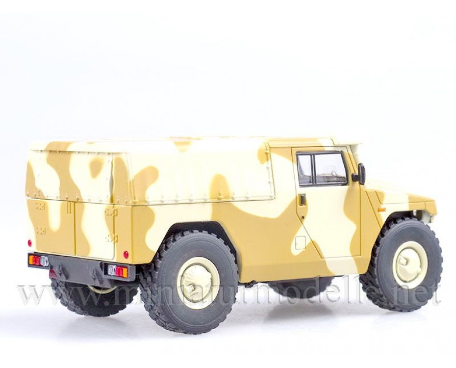 1:43 GAZ 233002 Tiger Pick-up, camouflage military, SSM2003, Start Scale Models - SSM by www.miniaturmodelle.net