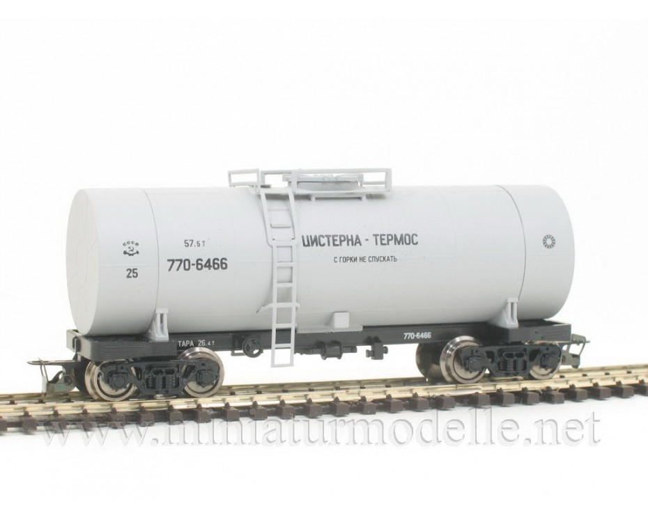 1:120 TT 3731 Kesselwagen mit Behalterisolierung der SZD grau, 4. Epoche, 3731, Peresvet by https://miniaturmodelle.net