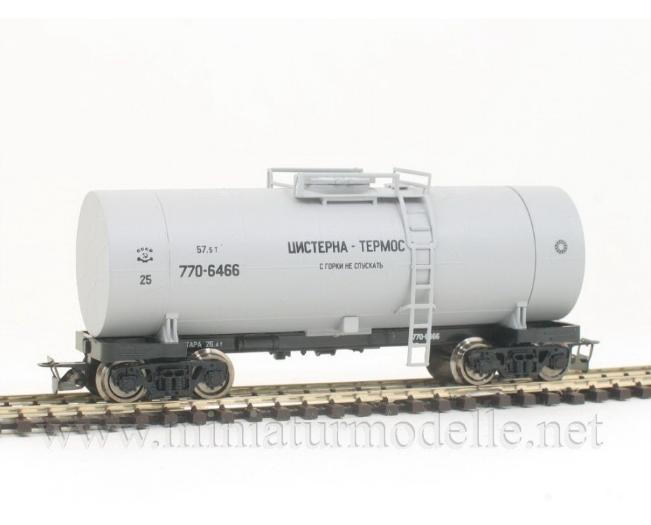 1:120 TT 3731 Kesselwagen mit Behalterisolierung der SZD grau, 4. Epoche, 3731, Peresvet by https://miniaturmodelle.net