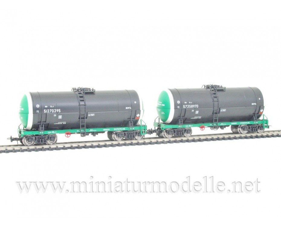 1:87 H0 0013 Cisternu komplekts naftas pārvadāšanai, RZD, 5. laikmets, 0013, Eurotrain by https://miniaturmodelle.net