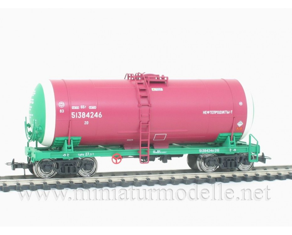 1:87 H0 0014 Kesselwagenset zum Transport von Erdolprodukte der RZD, 5. Epoche, 0014, Eurotrain by https://miniaturmodelle.net
