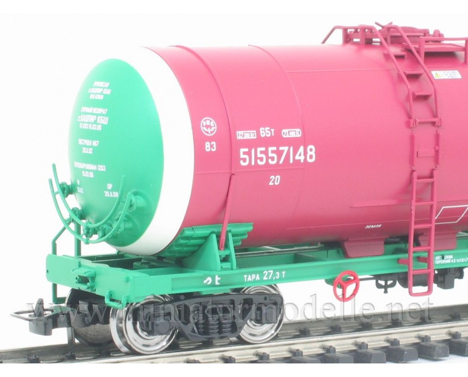 1:87 H0 0014 Kesselwagenset zum Transport von Erdolprodukte der RZD, 5. Epoche, 0014, Eurotrain by https://miniaturmodelle.net