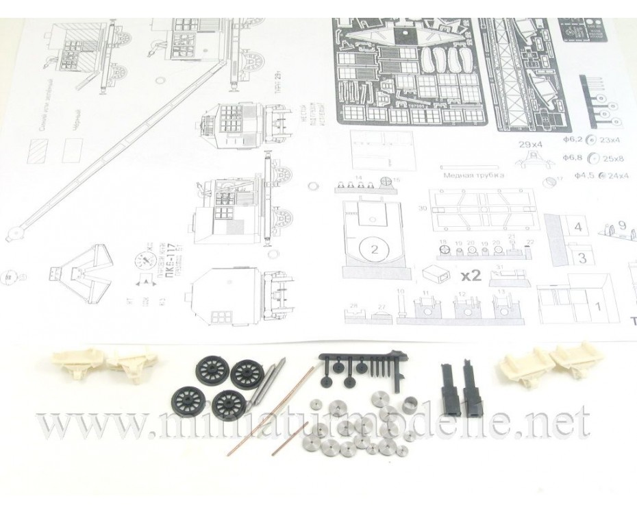 1:87 H0 Railway crane PK 6 1936, small batches model, T87005, Z&Z Exclusive Modell by https://miniaturmodelle.net