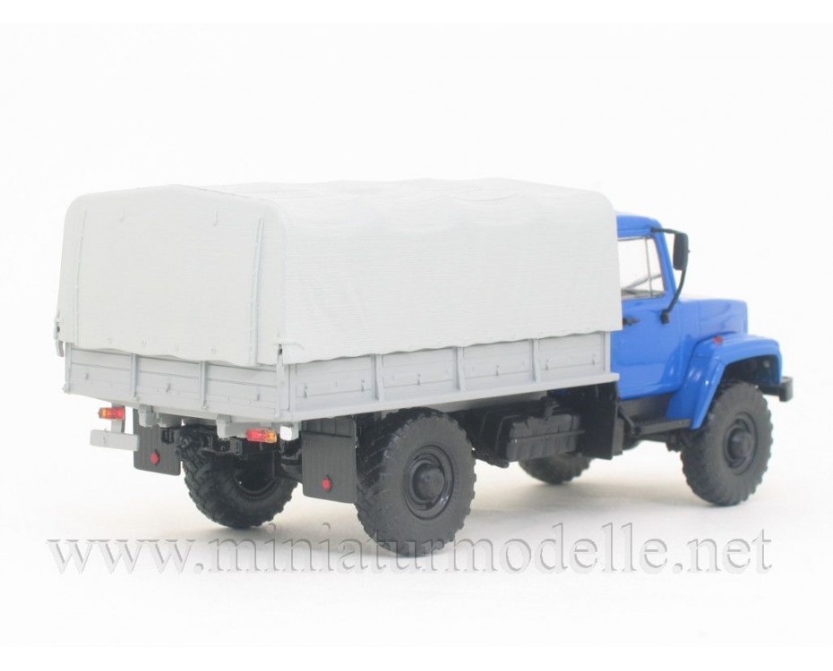 1:43 GAZ 3308 load platform with canvas top, 100329, Auto History - Aist by https://miniaturmodelle.net