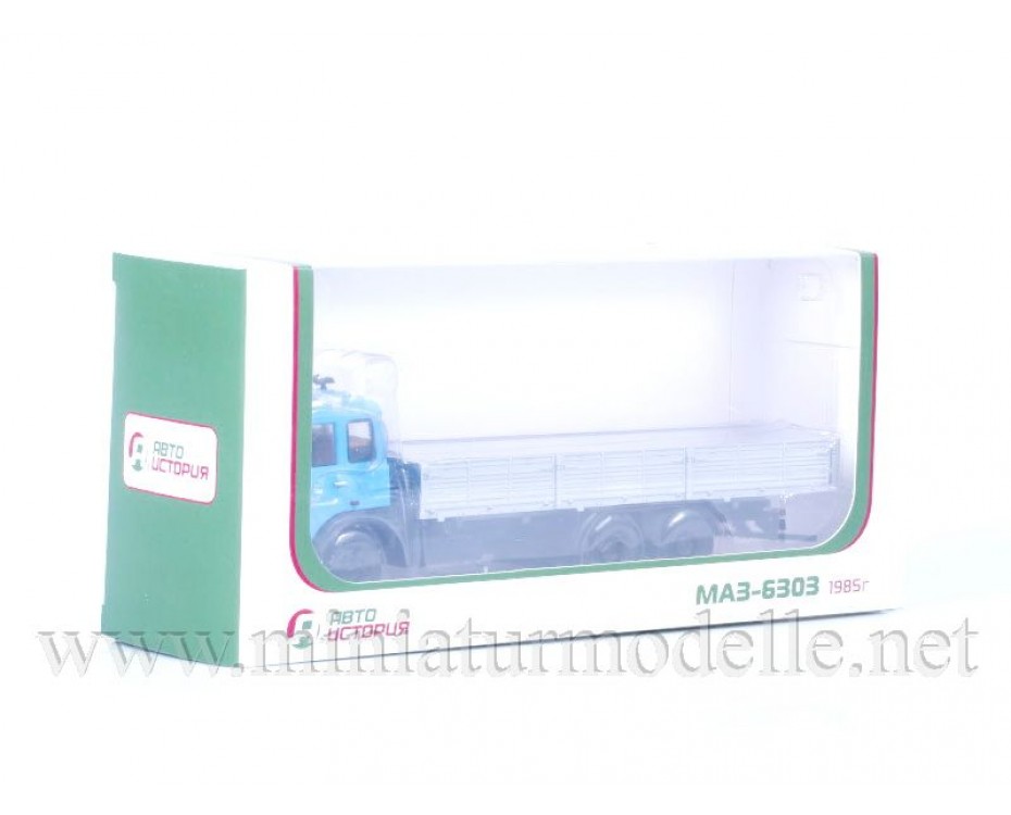1:43 MAZ 6303 Pritsche (1985), 100558, Auto History - Aist by https://miniaturmodelle.net