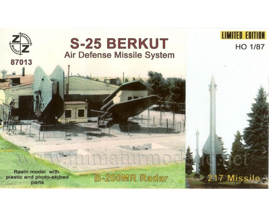 H0 1:87 S 25 Berkut air defense missile 217 system, small batches model, 87013, Z&Z Exclusive Modell by https://miniaturmodelle.net