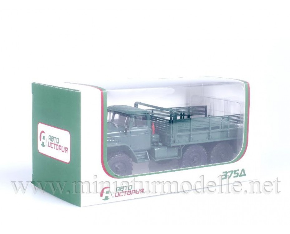 1:43 URAL 375 D high body load platform, military, 100268, Auto History - Aist by https://miniaturmodelle.net