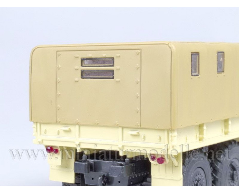 1:43 URAL 375 D Pritsche mit Plane, Militär beige, 100268, Auto History - Aist by https://miniaturmodelle.net