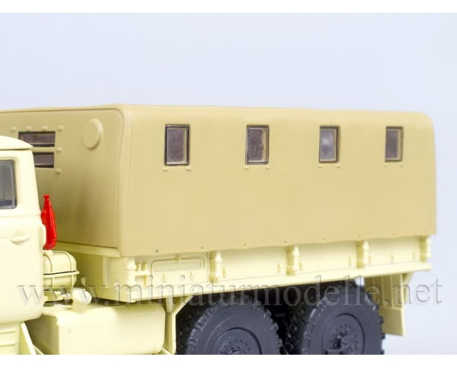 1:43 URAL 375 D Pritsche mit Plane, Militär beige, 100268, Auto History - Aist by https://miniaturmodelle.net