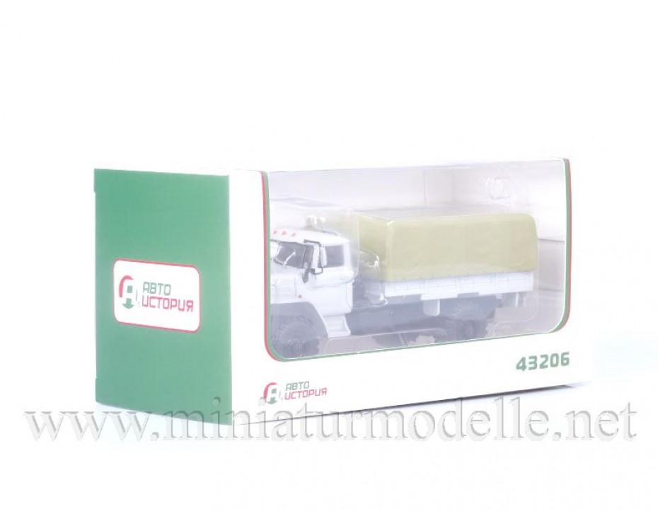 1:43 URAL 43206 Pritsche Plane, 101029, Auto History - Aist by https://miniaturmodelle.net