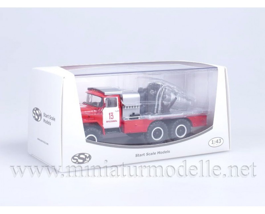 1:43 ZIL 131 mit Jet-Triebwerk AGVT 100, FW Feuerwehr, SSM1118, Start Scale Models - SSM by https://miniaturmodelle.net