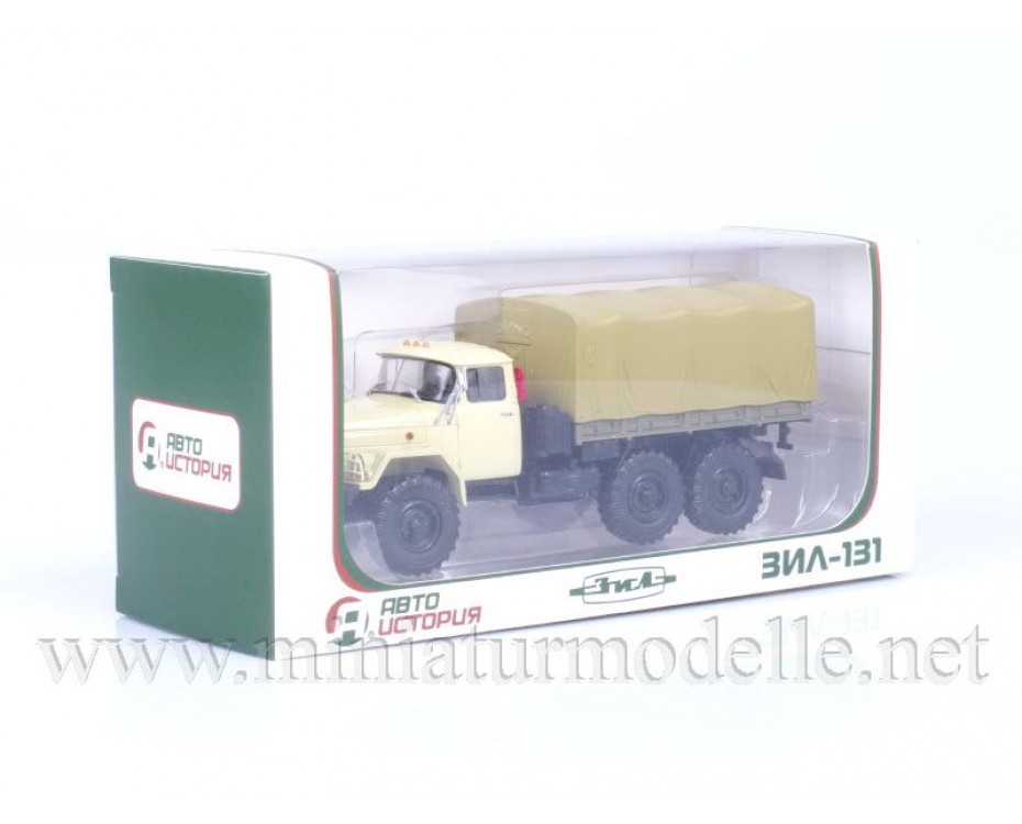 1:43 ZIL 131 Pritsche Plane, Militär beige, 100398, Auto History - Aist by https://miniaturmodelle.net
